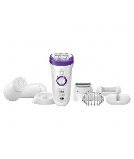 Braun Silk-épil 9 9-521 - Wet & Dry Cordless Electric Hair Removal Epilator  for Women : : Health & Personal Care